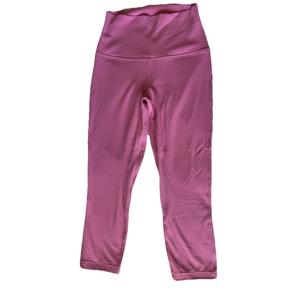 Lululemon Align HR Crop 21"‎ Leggings Size 4 Pink Nulu High Rise Yoga Pants